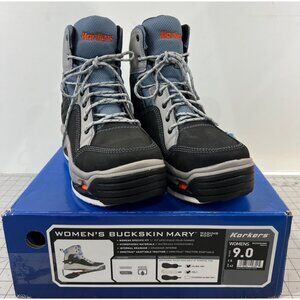 Korkers Women's Buckskin Mary Wading Boots Plain Felt Sole Sz. 9 New Fishing